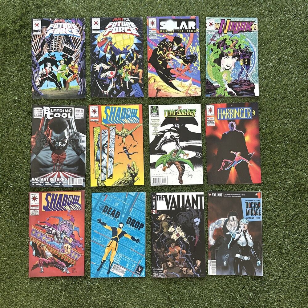 Lot Of 12 Valiant Comics Comic Books Future Force Ninjak Timewalker Dead Drop